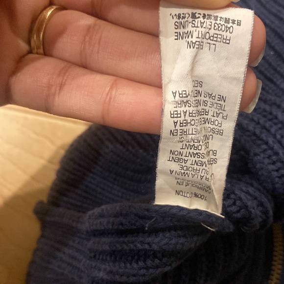 L.L. Bean mock neck zip up sweater - Picture 6 of 6